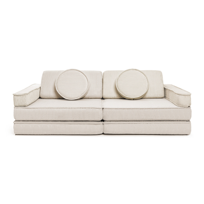 Cord Kindersofa in Vanille – weiches und stilvolles Spielsofa für Kinder